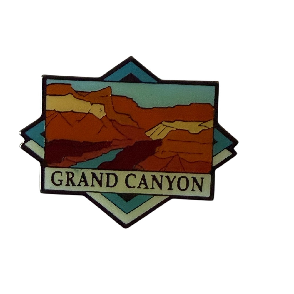 Grand Canyon National Park Souvenir Lapel Pin Enamel Travel Collectible Blue Red